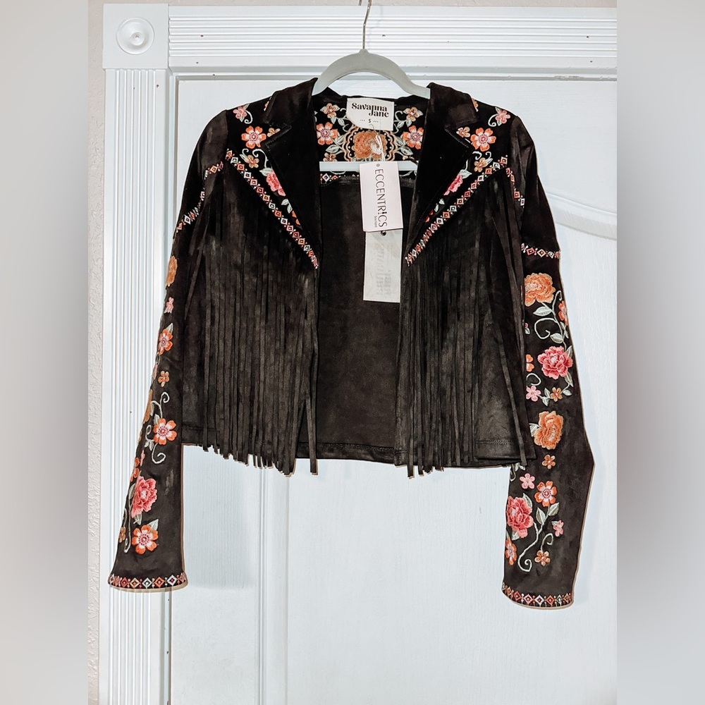 Boutique fringe jacket